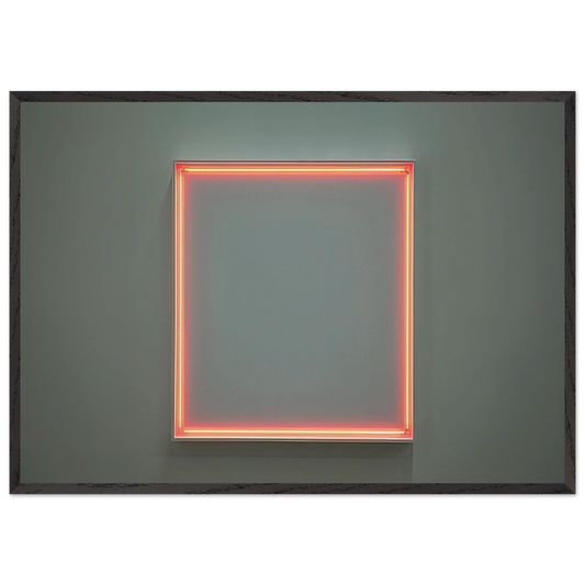 4 rythmes interferents en formant un carre - 1972 - Francois Morellet Framed Art Print – Black Wooden Frame - Default Title - -Framed Art Print