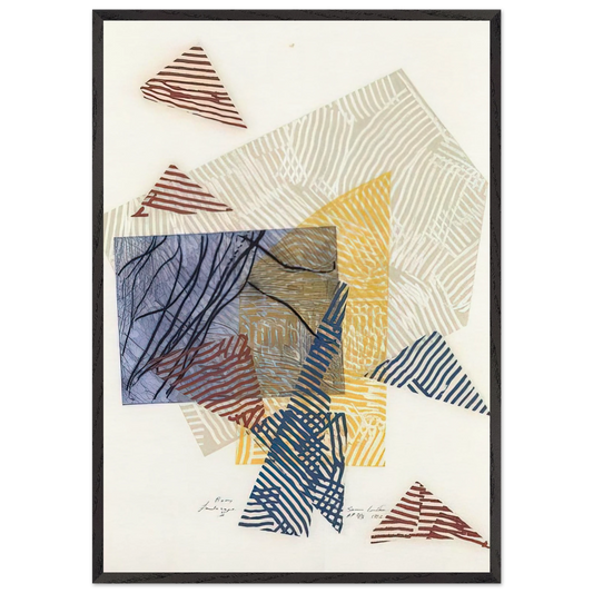 Buoy Landscape II - Sam Gilliam Framed Art Print – Black Wooden Frame - Default Title - -Framed Art Print