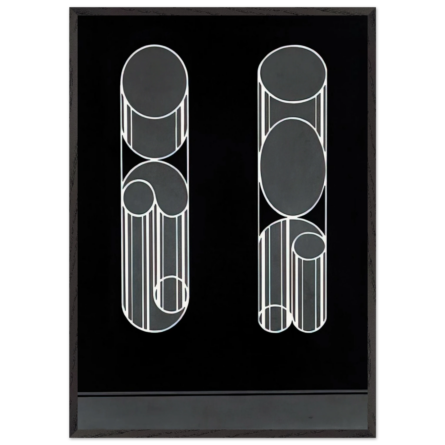 IMPOSSIBLES 1931 - Josef Albers Framed Art Print – Black Wooden Frame - Default Title - -Framed Art Print