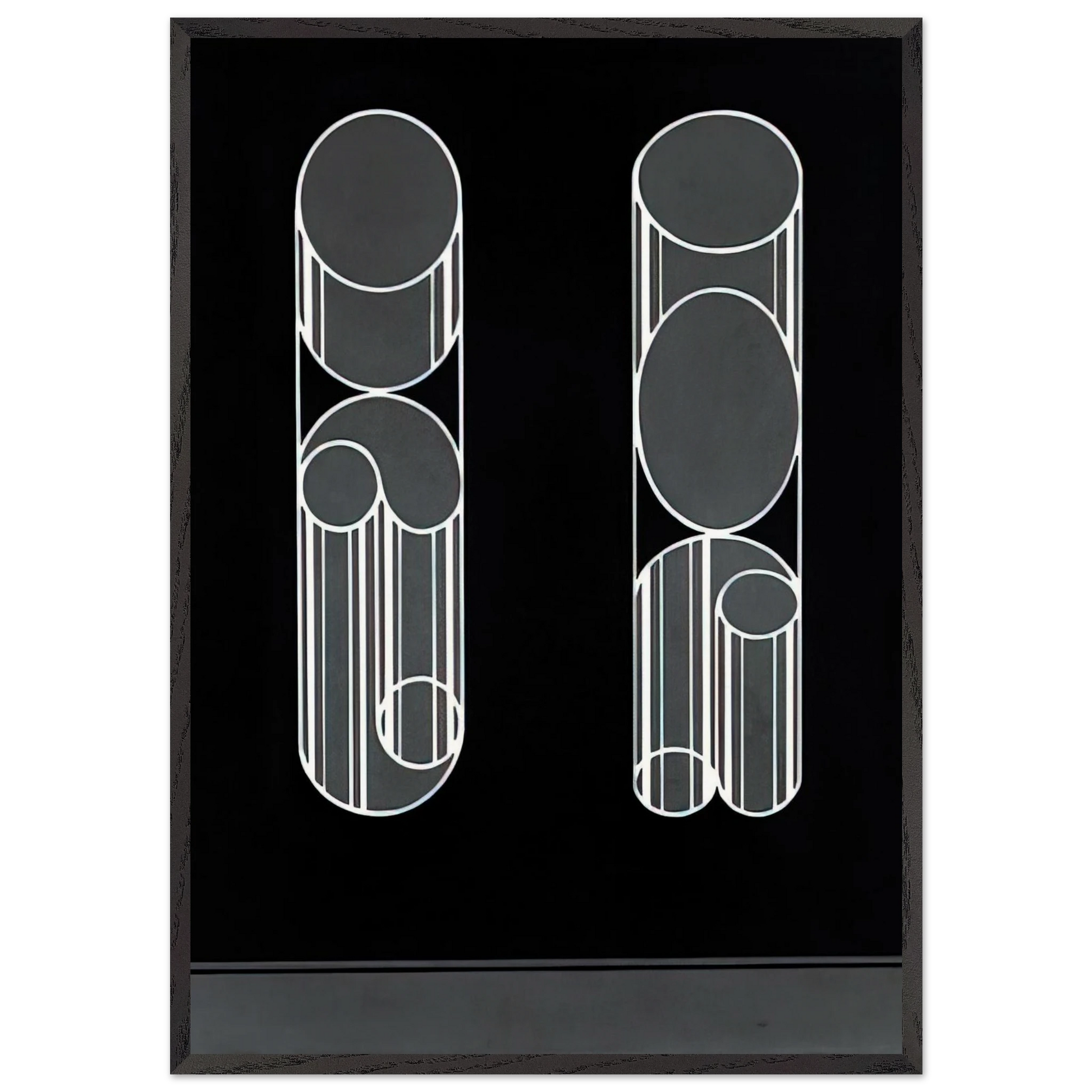 IMPOSSIBLES 1931 - Josef Albers Framed Art Print – Black Wooden Frame - Default Title - -Framed Art Print