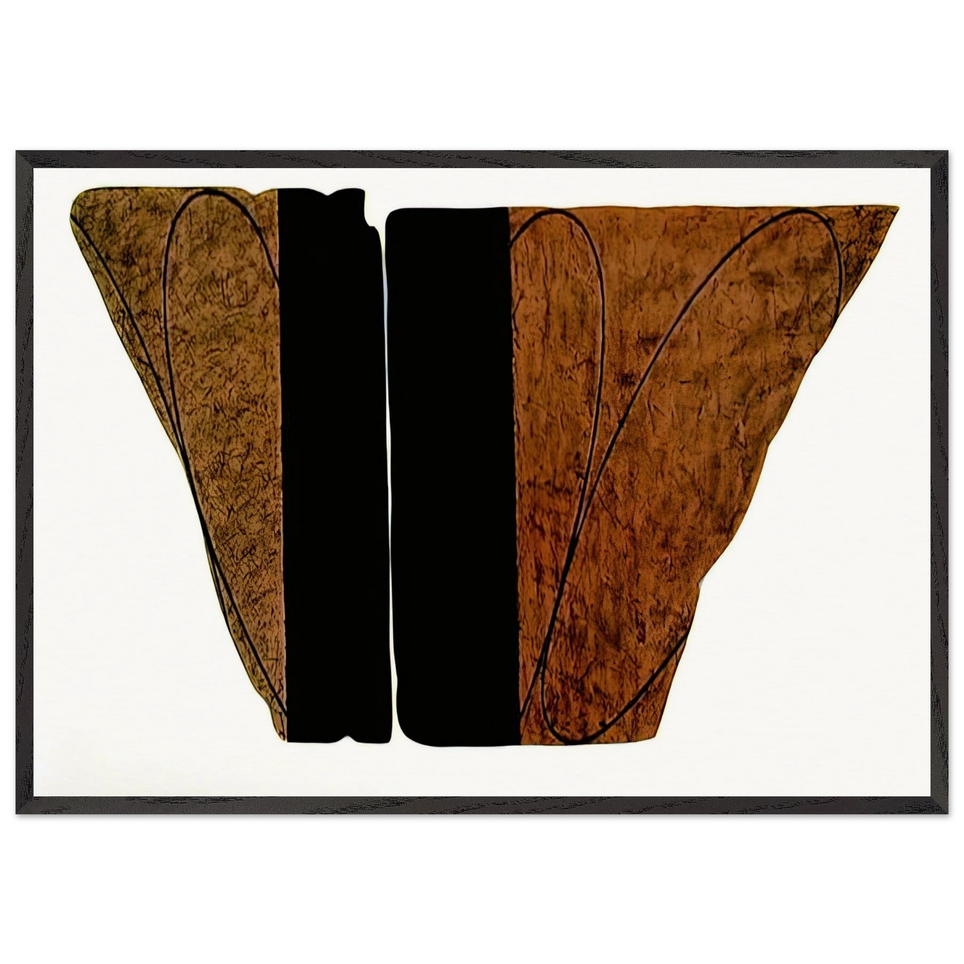 FRAGMENT VIII 2001 - Robert Mangold Framed Art Print – Black Wooden Frame - Default Title - -Framed Art Print