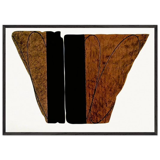 FRAGMENT VIII 2001 - Robert Mangold Framed Art Print – Black Wooden Frame - Default Title - -Framed Art Print