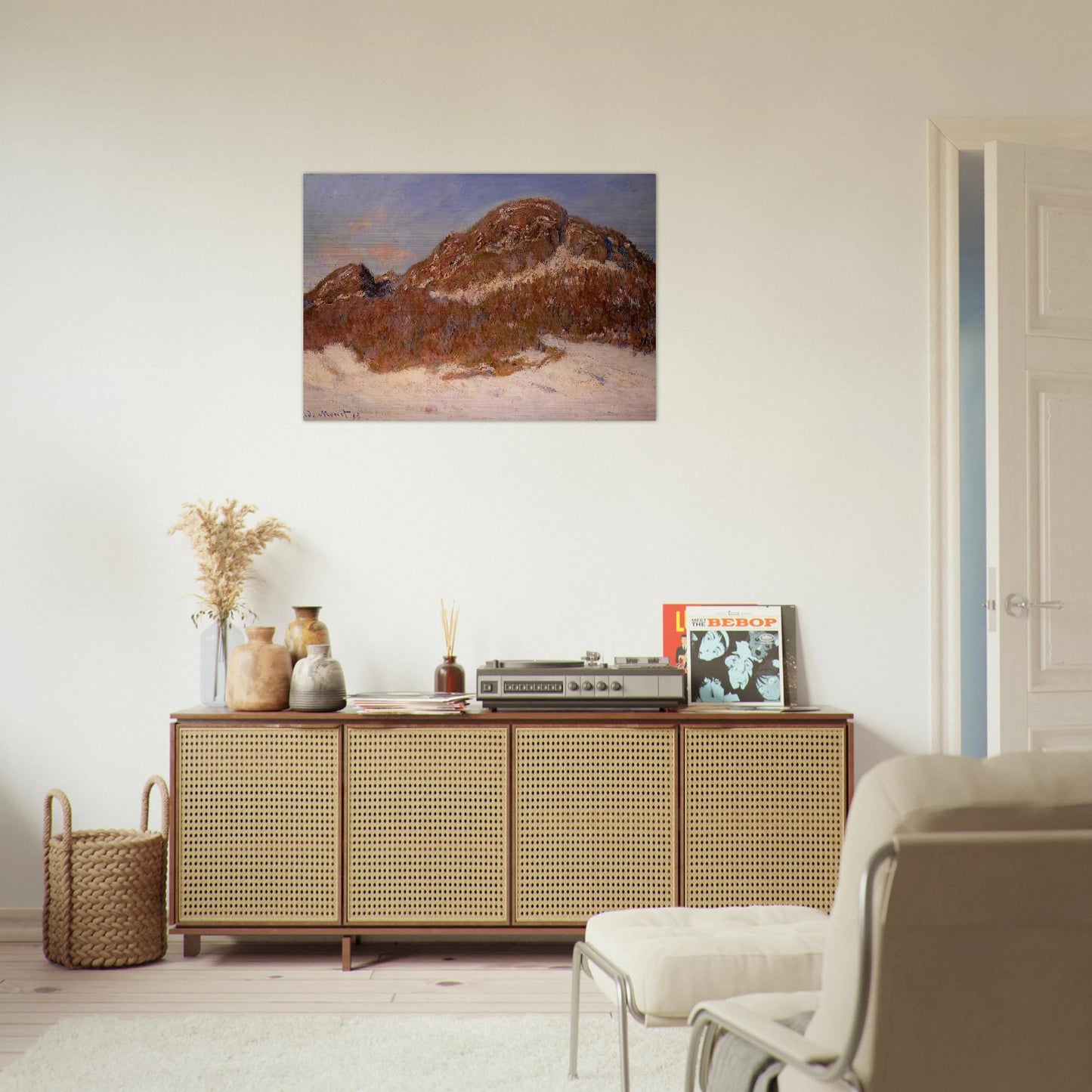 Mount Kolsaas 3 - claude monet Brushed Aluminum Print - 70x100 cm / 28x40 inches | claude monet Aluminum Print | claude monet Prints