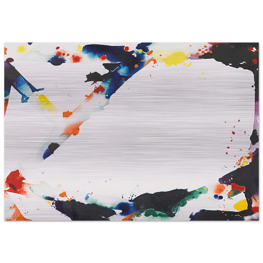 Angel Trails - Sam Francis Brushed Aluminum Print - 70x100 cm / 28x40 inches | Sam Francis Aluminum Print | Sam Francis Prints