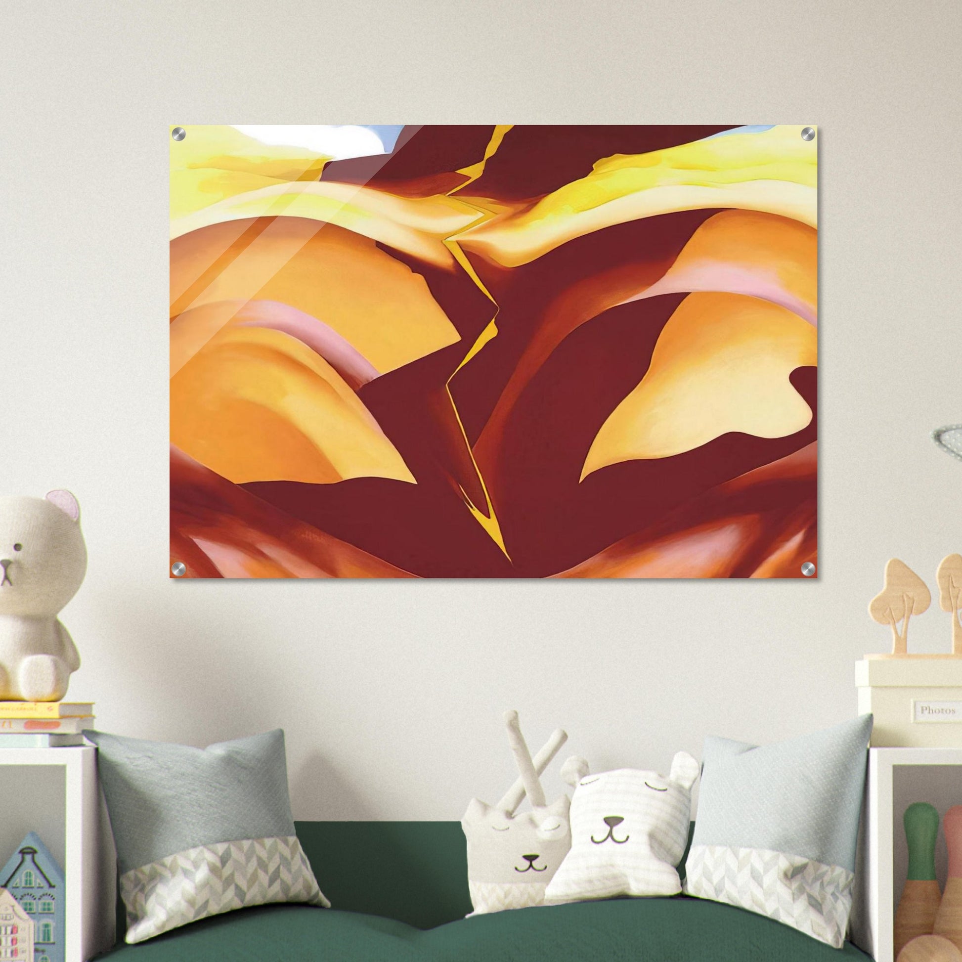Black Place IV - Georgia O'Keeffe Acrylic Print - 70x100 cm / 28x40″ inches | Georgia O'Keeffe Wall Art | Georgia O'Keeffe Prints