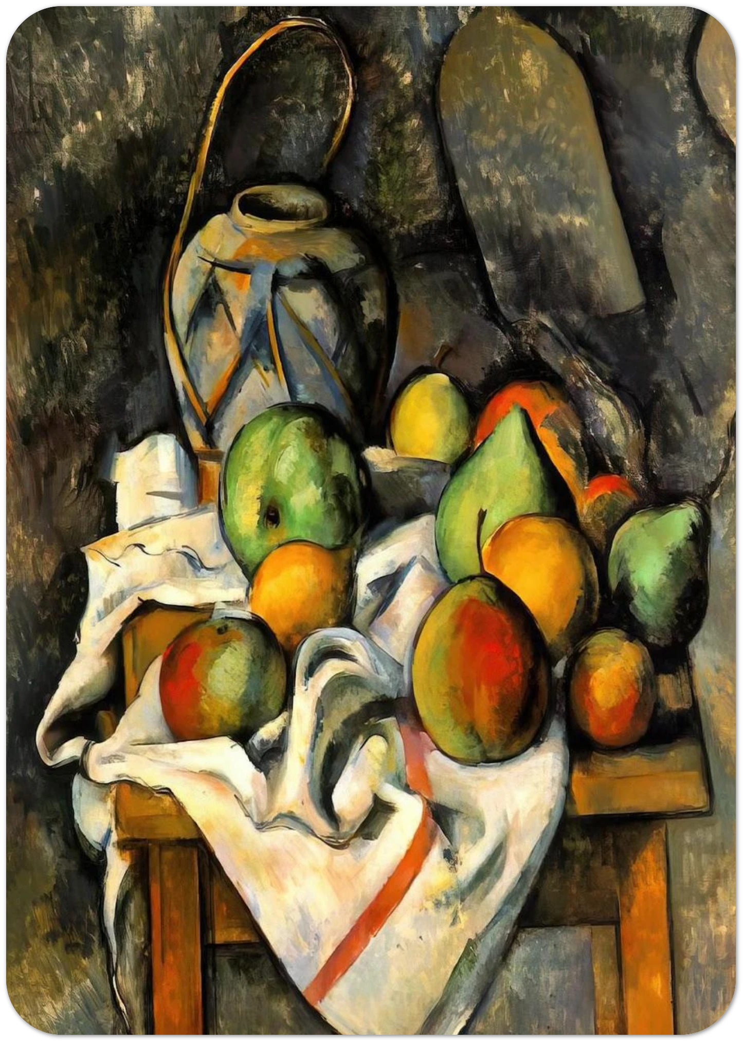 Ginger Jar By Paul Cézanne Pack of 10 Post Cards | Paul Cézanne Post Cards | A6 (10.5 x 14.8 cm) - 4.1 x 5.8 inches