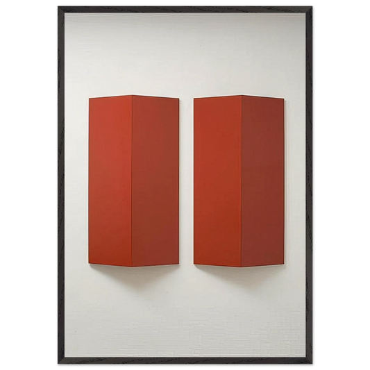 Relief Series B - 1967 - Charlotte Posenenske Framed Art Print – Black Wooden Frame - Default Title - -Framed Art Print