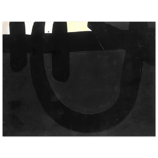 Pierre Soulages - Peinture 8 août 1974 - 1974 Fine Art Poster - Default Title