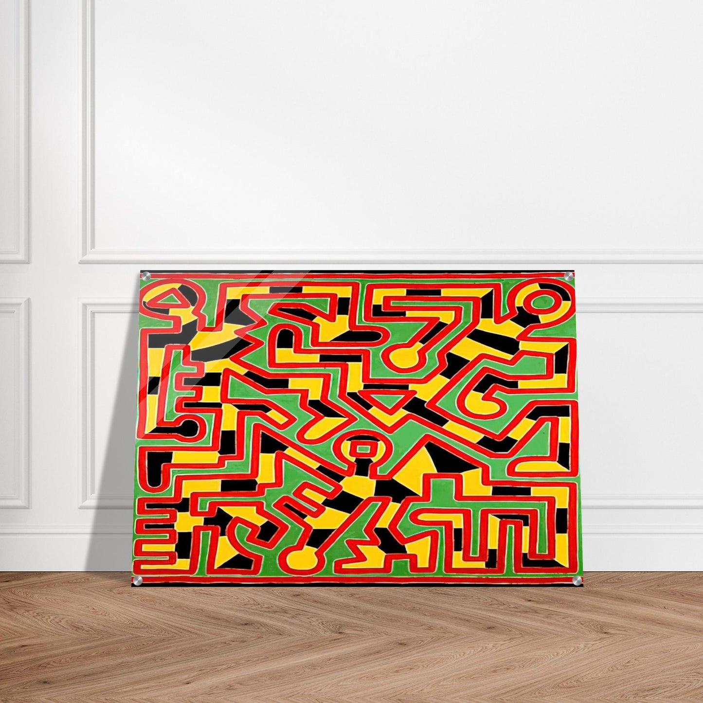 UNTITLED 1988 - Keith Haring Acrylic Print - 70x100 cm / 28x40″ inches | Keith Haring Wall Art | Keith Haring Prints