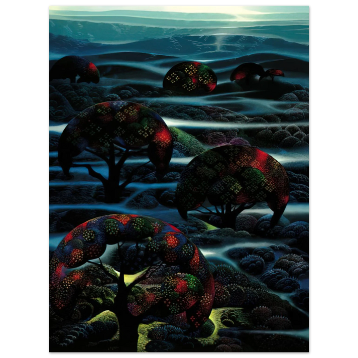 Eyvind Earle - Garden of Dreams  75x100 cm / 30x40inches Fine Art Poster