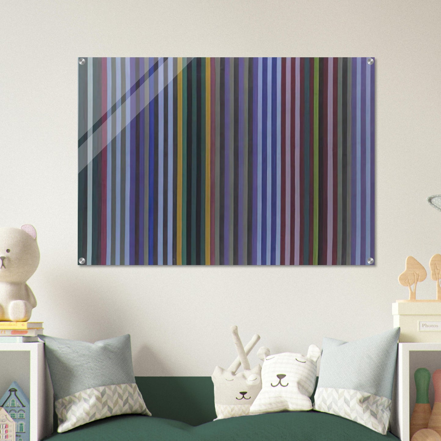Mohawk - 1970 - Gene Davis Acrylic Print - 70x100 cm / 28x40″ inches | Gene Davis Wall Art | Gene Davis Prints