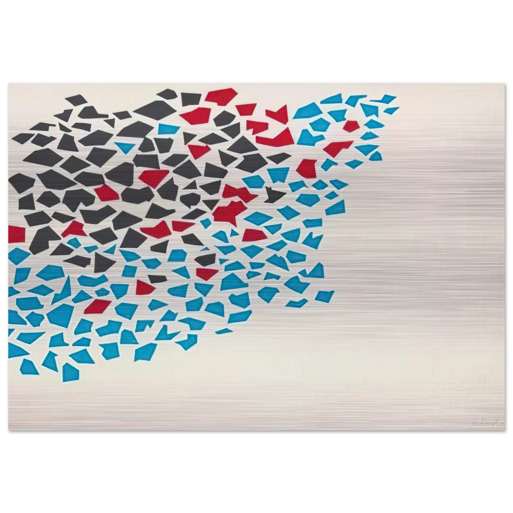 Abstract Composition - 1980 - Robert Goodnough Brushed Aluminum Print - 70x100 cm / 28x40 inches | Robert Goodnough Aluminum Print | Robert Goodnough Prints