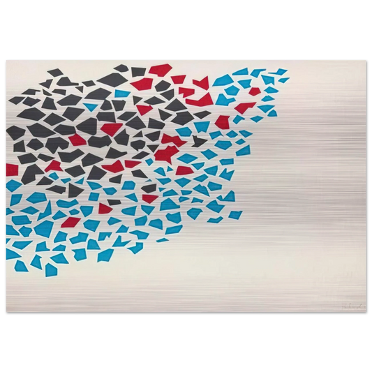 Abstract Composition - 1980 - Robert Goodnough Brushed Aluminum Print - 70x100 cm / 28x40 inches | Robert Goodnough Aluminum Print | Robert Goodnough Prints