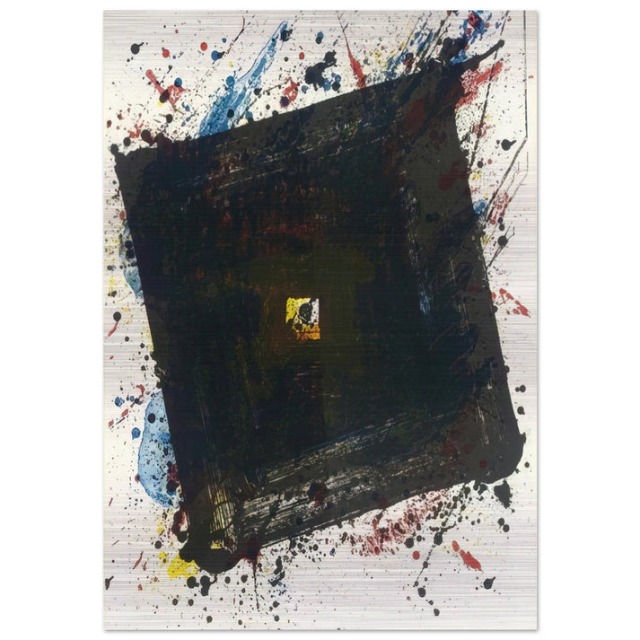 Dark and Fast - Sam Francis Brushed Aluminum Print - 70x100 cm / 28x40 inches | Sam Francis Aluminum Print | Sam Francis Prints