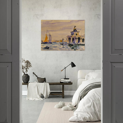 La Dogana - Henri-Edmond Cross Brushed Aluminum Print - 70x100 cm / 28x40 inches | Henri-Edmond Cross Aluminum Print | Henri-Edmond Cross Prints
