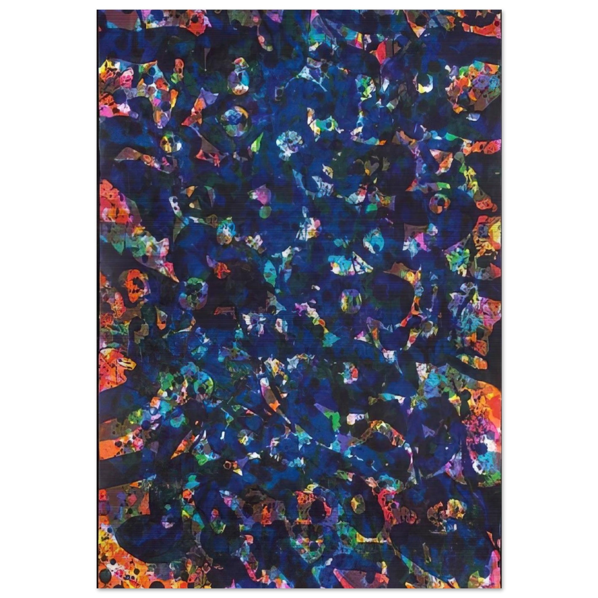 Her Blue Deeps - Sam Francis Brushed Aluminum Print - 70x100 cm / 28x40 inches | Sam Francis Aluminum Print | Sam Francis Prints