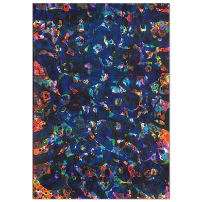 Her Blue Deeps - Sam Francis Brushed Aluminum Print - 70x100 cm / 28x40 inches | Sam Francis Aluminum Print | Sam Francis Prints