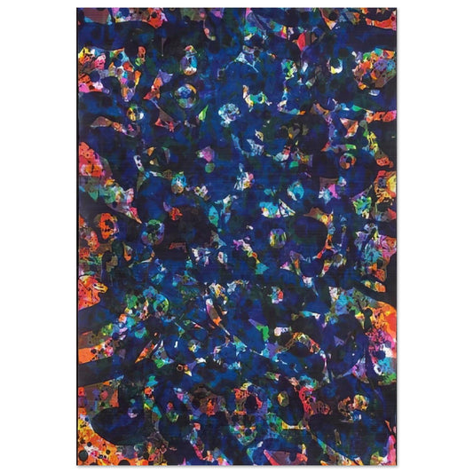Her Blue Deeps - Sam Francis Brushed Aluminum Print - 70x100 cm / 28x40 inches | Sam Francis Aluminum Print | Sam Francis Prints
