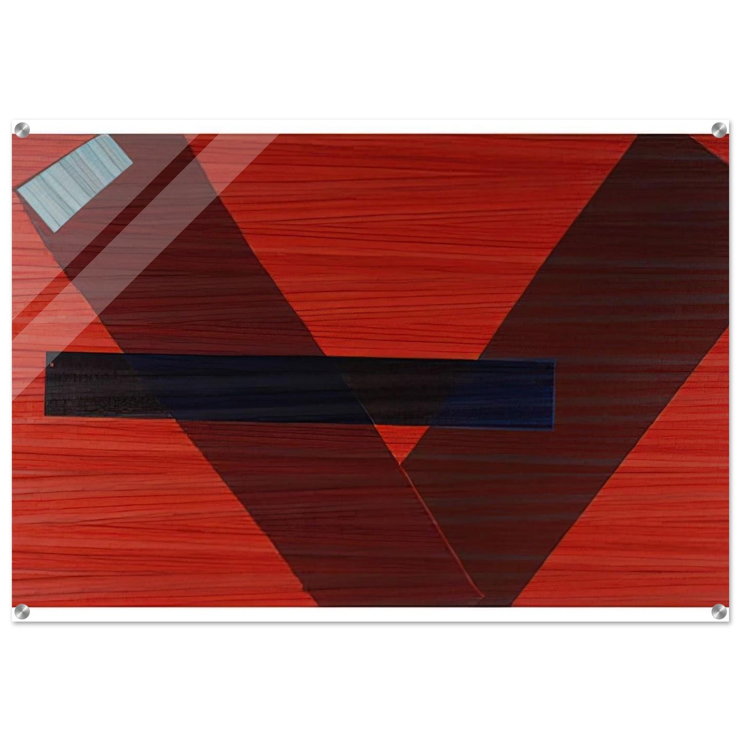 Blue Line - Sam Gilliam Acrylic Print - 70x100 cm / 28x40″ inches | Sam Gilliam Wall Art | Sam Gilliam Prints