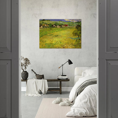 View of Vessenots near Auvers - Vincent van Gogh Brushed Aluminum Print - 70x100 cm / 28x40 inches | Vincent van Gogh Aluminum Print | Vincent van Gogh Prints