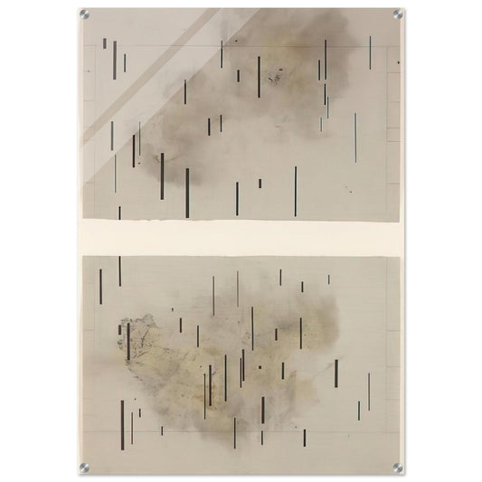 Global Village 37-48 Diptych - 1989 - John Cage Acrylic Print - 70x100 cm / 28x40″ inches | John Cage Wall Art | John Cage Prints