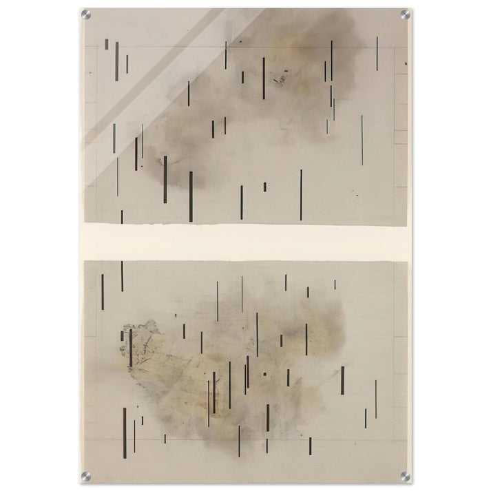 Global Village 37-48 Diptych - 1989 - John Cage Acrylic Print - 70x100 cm / 28x40″ inches | John Cage Wall Art | John Cage Prints