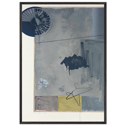 EVIAN - Jasper Johns Framed Art Print – Black Wooden Frame - Default Title - -Framed Art Print