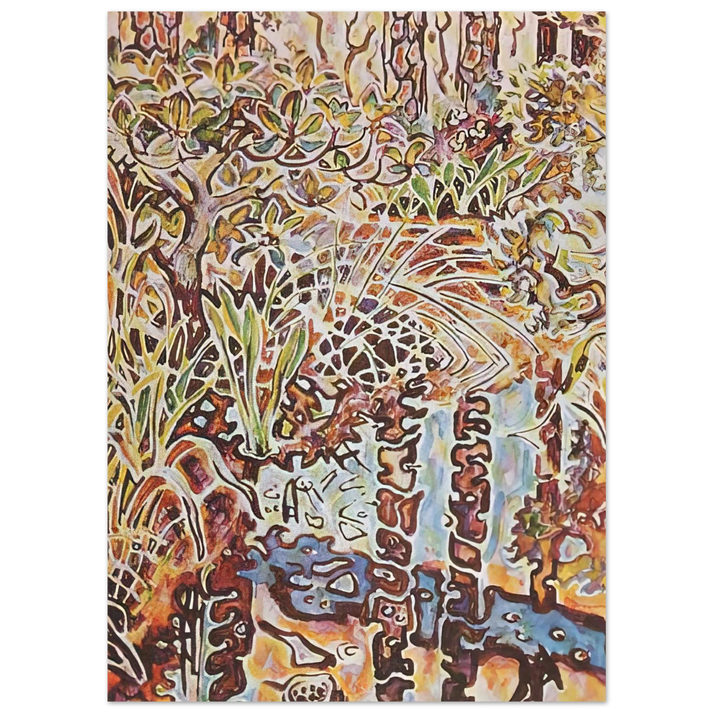 Walter Inglis Anderson - Walter Anderson Wall art - 30x45 cm / 12x18 inches - Premium Wooden Framed Poster With Fine Art Paper-canvas - Black frame