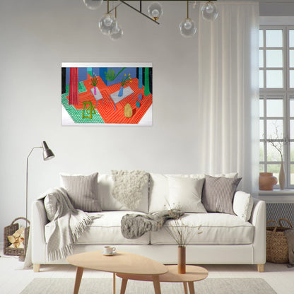 David Hockney - David Hockney Brushed Aluminum Print - 70x100 cm / 28x40 inches | David Hockney Aluminum Print | David Hockney Prints