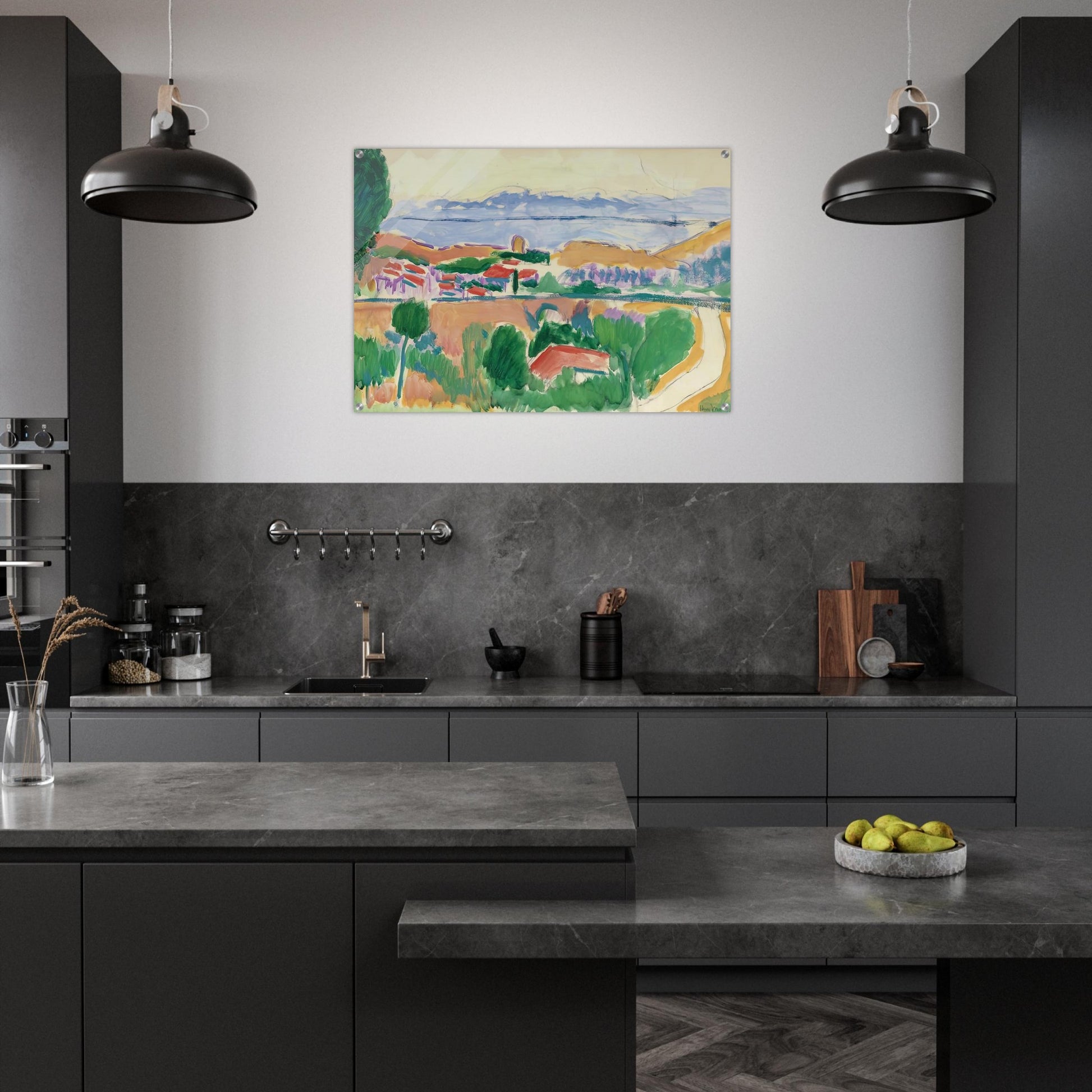 VUE DE COLLIOURE 1906 - Henri Matisse Acrylic Print - 70x100 cm / 28x40″ inches