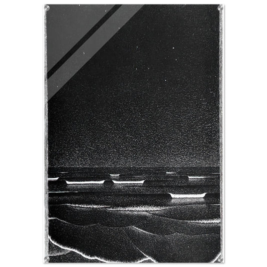 FLUORESCENT SEA - MC Escher Acrylic Print - 70x100 cm / 28x40″ inches | Maurits Cornelis Escher Prints