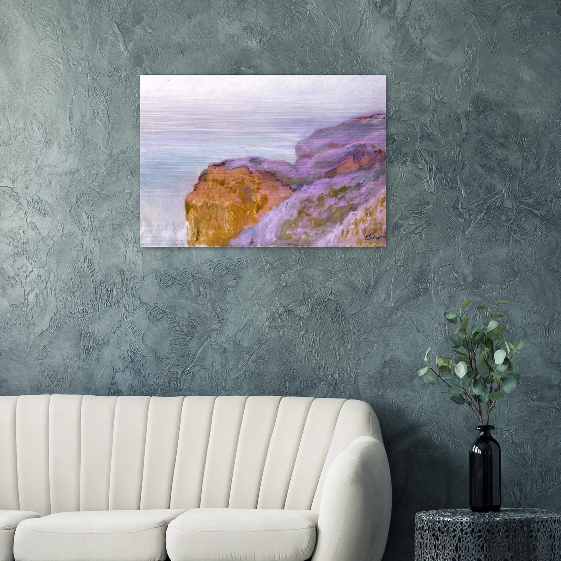 At Val Saint-Nicolas, near Dieppe - claude monet Brushed Aluminum Print - 70x100 cm / 28x40 inches | claude monet Aluminum Print | claude monet Prints