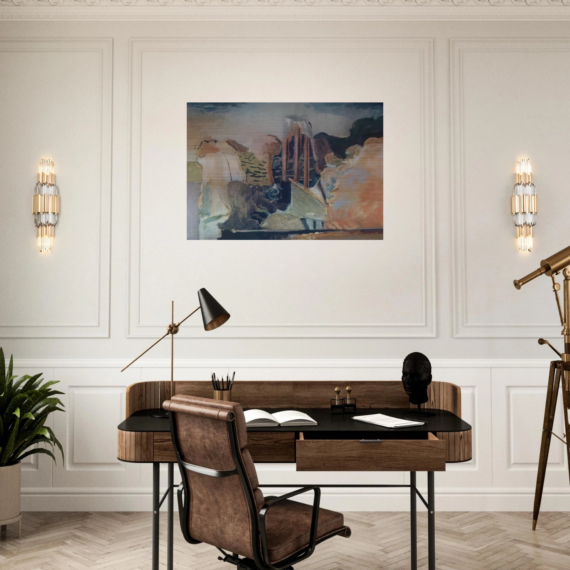 unknow ntitle - Lyrical Abstraction - Menez Brushed Aluminum Print - 70x100 cm / 28x40 inches | Menez Aluminum Print | Menez Prints