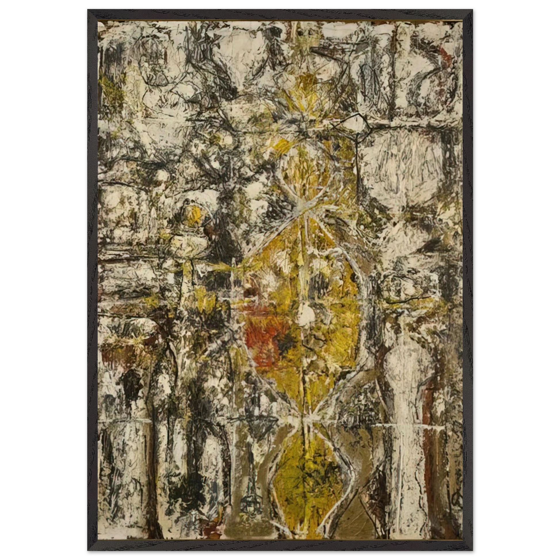 Cascella II - Richard Pousette-Dart Framed Art Print – Black Wooden Frame - Default Title - -Framed Art Print
