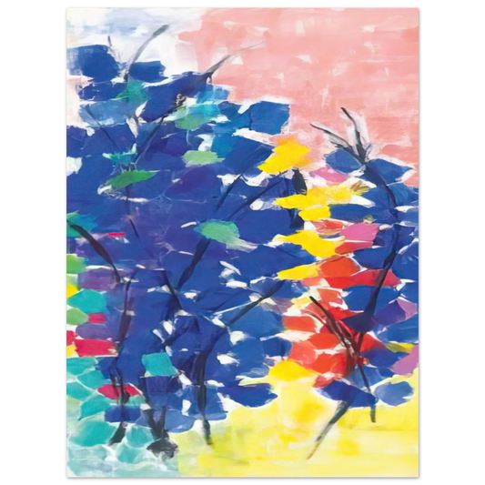 Alma Woodsey Thomas - UNTITLED FLORAL ABSTRACTION 1970 Fine Art Poster - Default Title