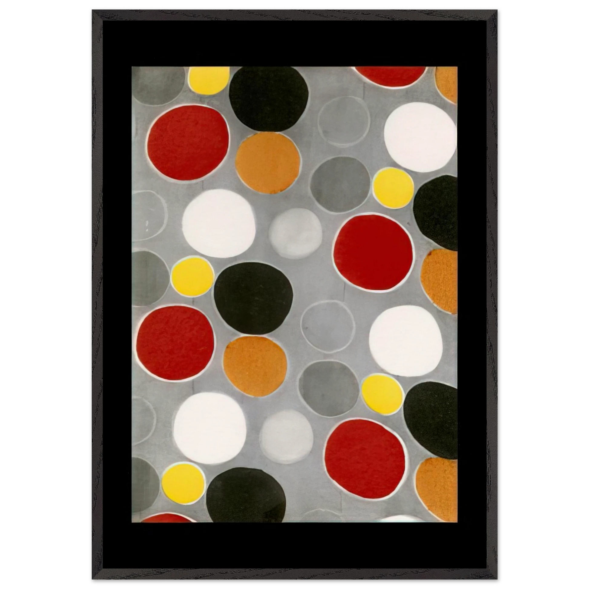 FABRIC PATTERN - Sonia Delaunay Framed Art Print – Black Wooden Frame - Default Title - -Framed Art Print