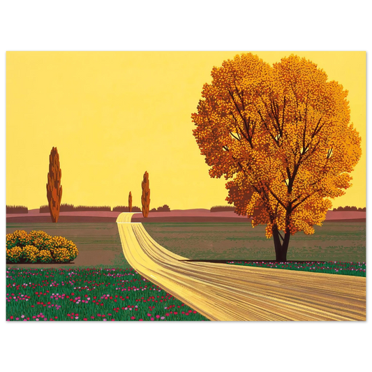Hiroshi Nagai - Autumn Wall Art - 21x29.7 cm / 8x12" - Fine Art Poster - -