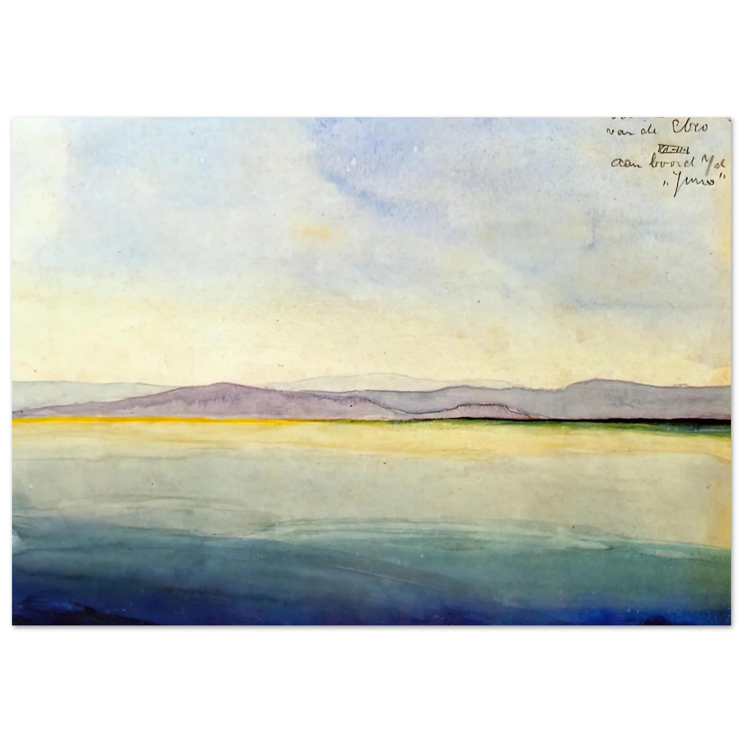 MC Escher - THE SEA AT THE MOUTH OF THE EBRO Wall Art - 60x80 cm / 24x32 inches - Fine Art Poster - -