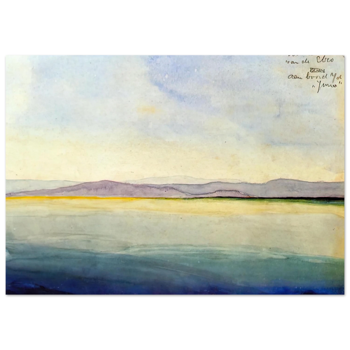 MC Escher - THE SEA AT THE MOUTH OF THE EBRO Wall Art - 60x80 cm / 24x32 inches - Fine Art Poster-canvas - -