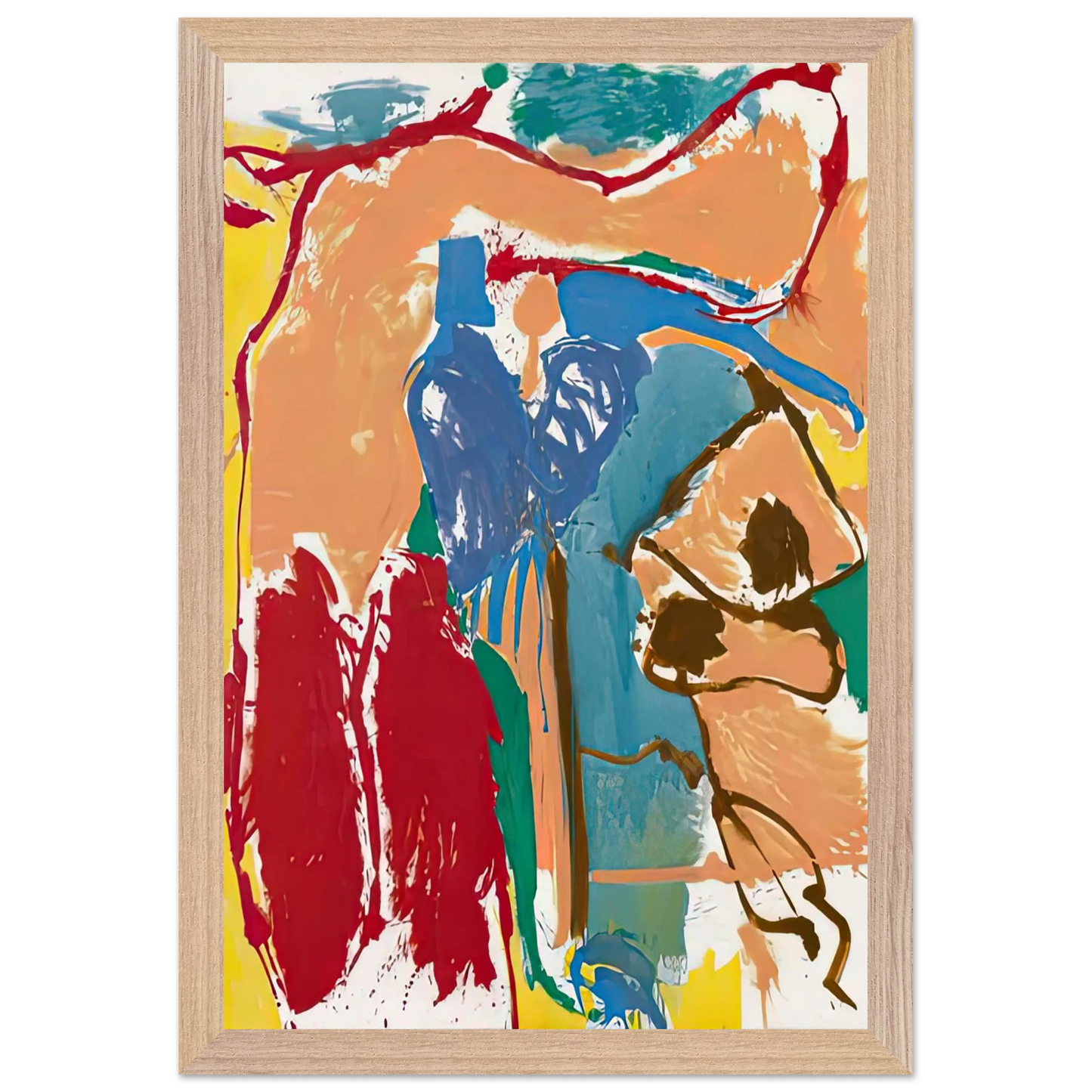 Helen Frankenthaler - Mediterranean Thoughts, 1960- Wall Art - 60x80 cm / 24x32 inches - Fine Art Poster - -