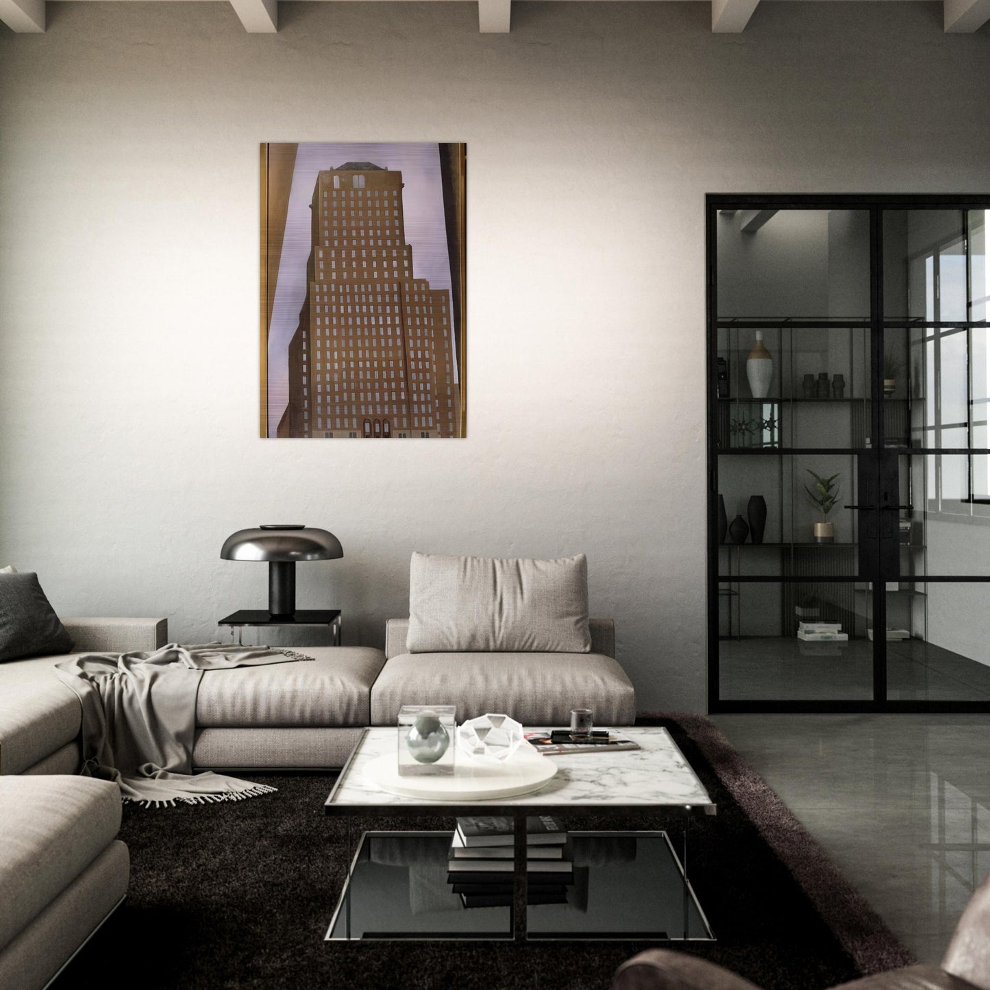 Shelton Hotel New York No. 1 - Georgia O'Keeffe Brushed Aluminum Print - 70x100 cm / 28x40 inches | Georgia O'Keeffe Aluminum Print | Georgia O'Keeffe Prints