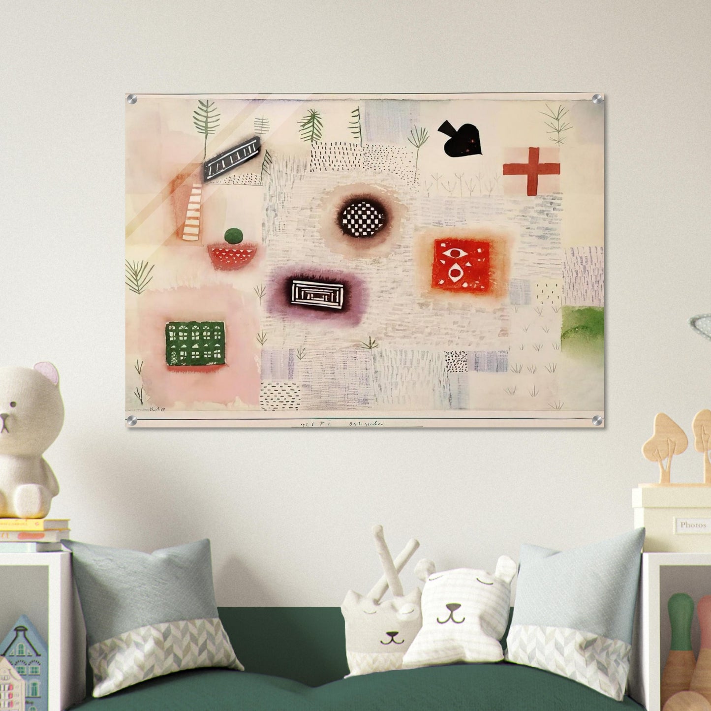 PLACE SIGNS 1926 - Paul Klee Acrylic Print - 70x100 cm / 28x40″ inches | Paul Klee Wall Art | Paul Klee Prints