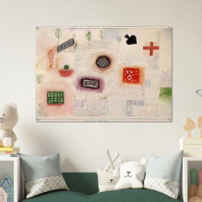 PLACE SIGNS 1926 - Paul Klee Acrylic Print - 70x100 cm / 28x40″ inches | Paul Klee Wall Art | Paul Klee Prints