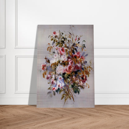 A Bouquet of Roses - Pierre-Auguste Renoir Brushed Aluminum Print - 70x100 cm / 28x40 inches | Pierre-Auguste Renoir Aluminum Print | Pierre-Auguste Renoir Prints