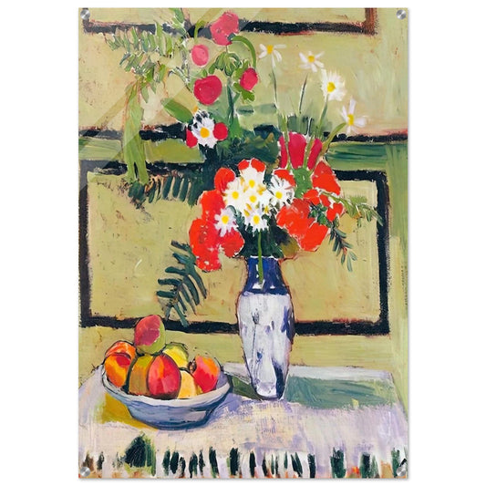 FLOWERS AND FRUIT 1909 - Henri Matisse Acrylic Print - 70x100 cm / 28x40″ inches | Henri Matisse Wall Art | Henri Matisse Prints