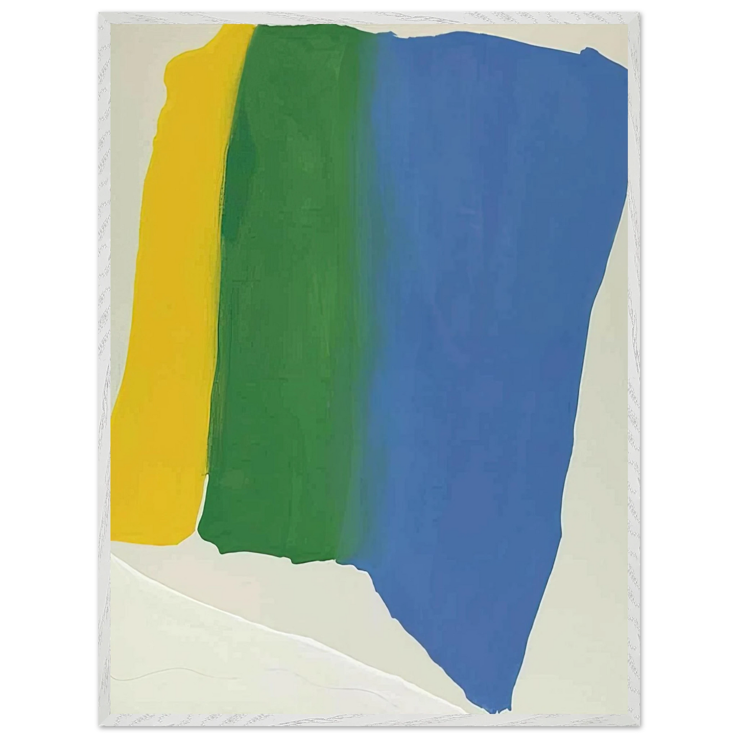 Helen Frankenthaler - Summer Insignia - 1969 Wall art - 70x100 cm / 28x40 inches - Premium Wooden Framed Poster With Fine Art Paper - Black frame
