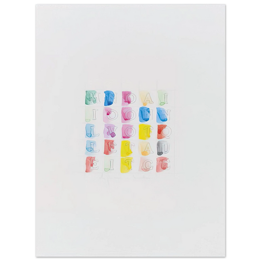 Alighiero Boetti - MILLENOVECENTOTTANTACINQUE 1985 Fine Art Poster - Default Title