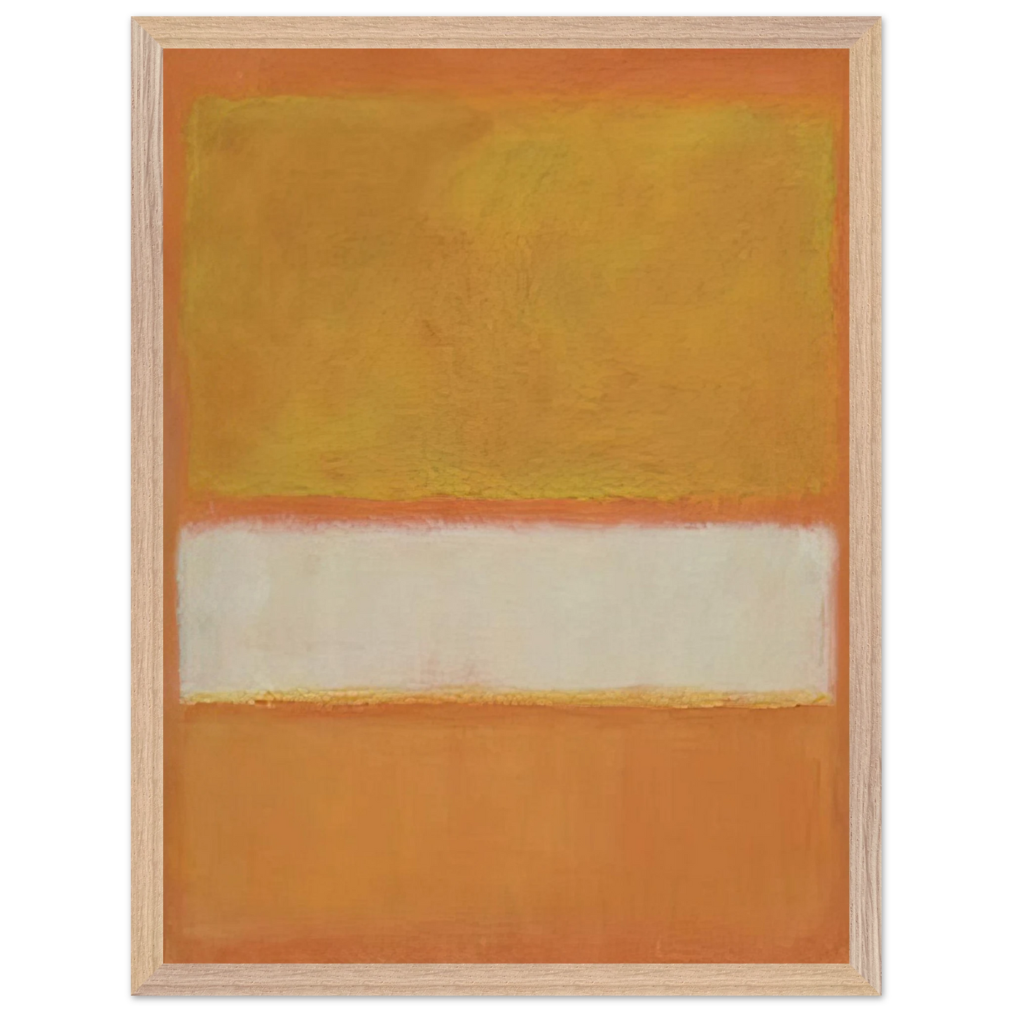 Mark Rothko - Untitled No. 11 - 1957 Wall Art - 21x29.7 cm / 8x12" - Premium Wooden Framed Poster With Fine Art Paper - White frame