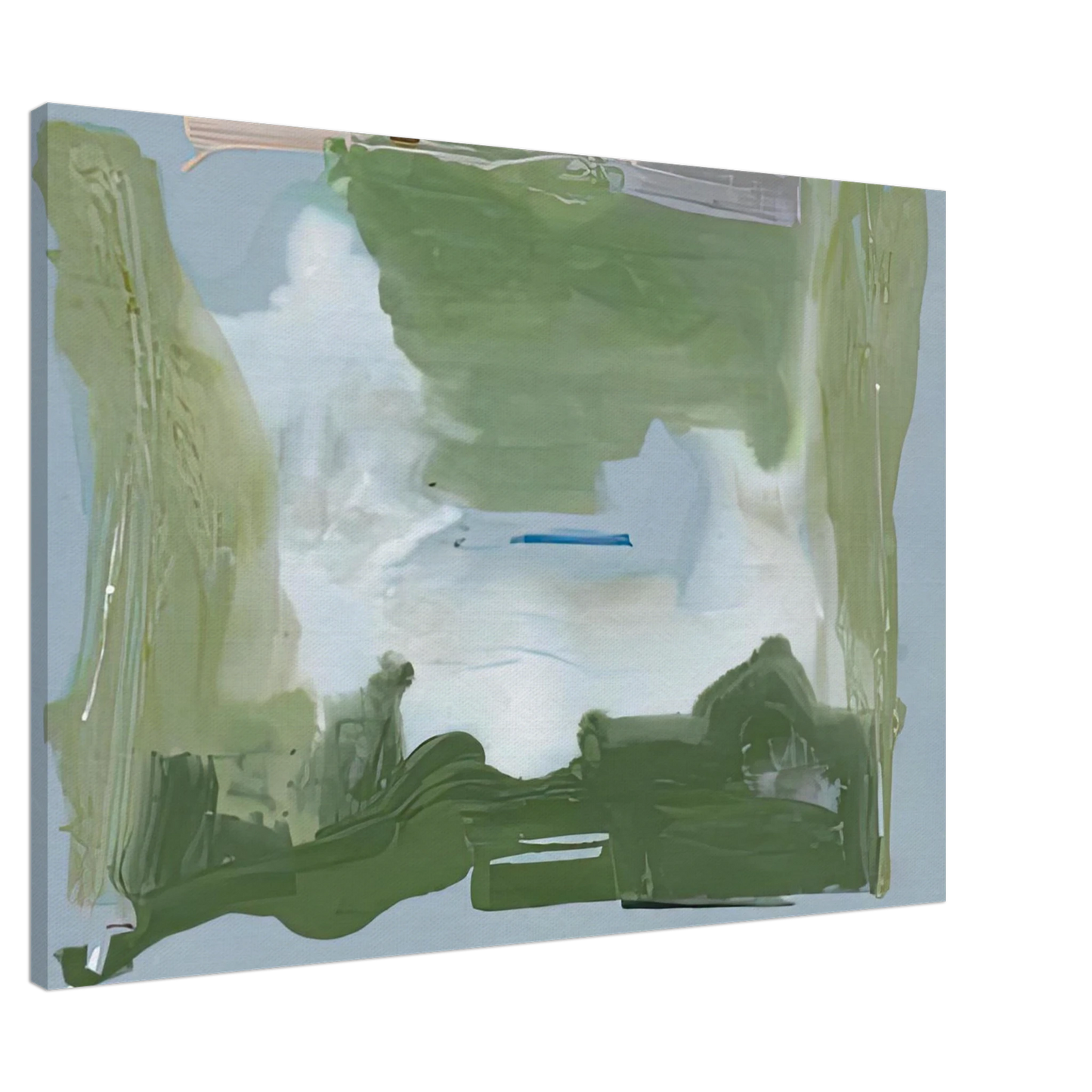 Helen Frankenthaler - Lush Spring, 1975- Wall Art - 60x80 cm / 24x32 inches - Premium Wooden Framed Poster With Fine Art Paper - Wood frame
