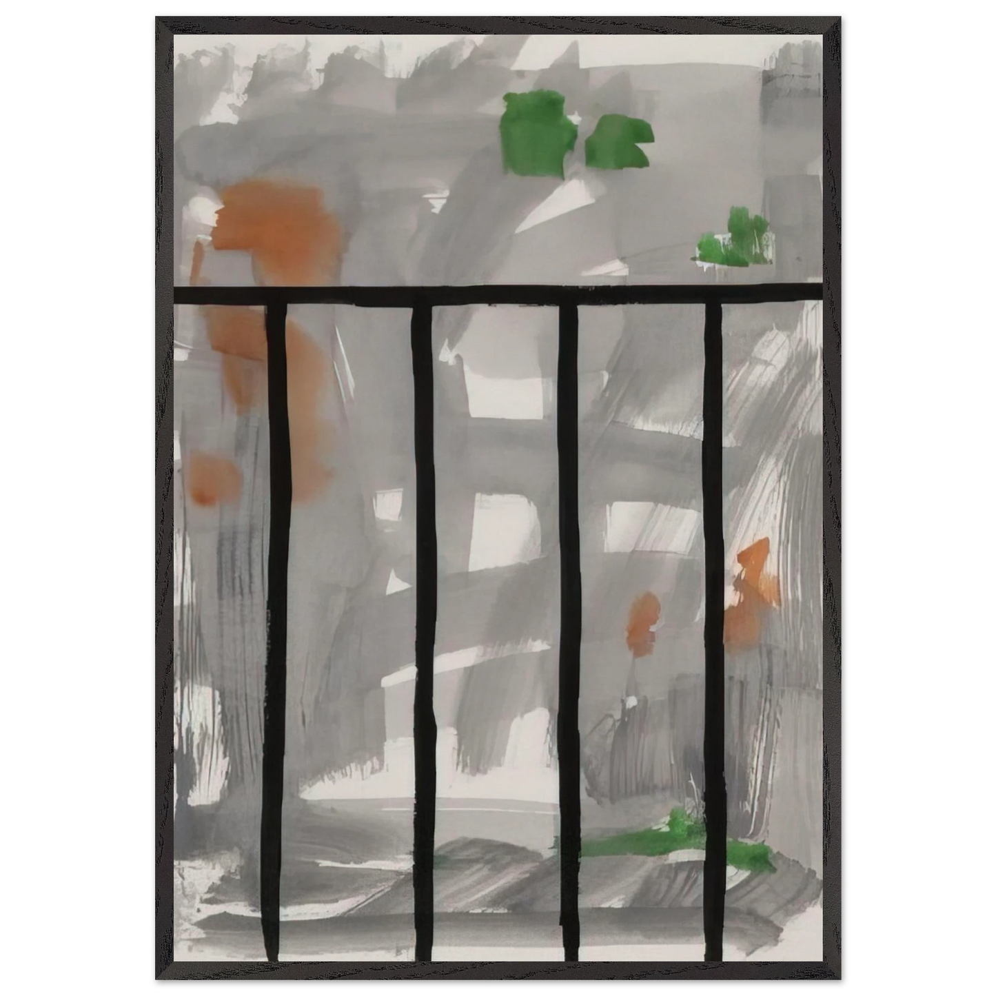 Untitled - 2000 N3 - Gunther Forg Framed Art Print – Black Wooden Frame - Default Title - -Framed Art Print